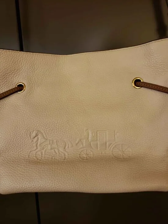 Coach Andy Crossbody Purse Horse & Carriage Logo Pebbled Leather - Picture 9 of 10